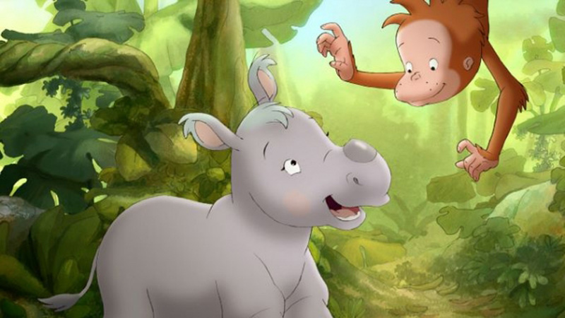 Dodo (Affe) mit Krokodil